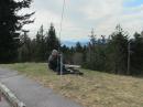 Greg Hatten, KE4MU, operated for the first 3 days at the Richland Balsam overlook in North Carolina on the Blue Ridge Parkway (PK01). He made 303 contacts while running just 5 W on 20 meter SSB. [Greg Hatten, KE4MU, photo]